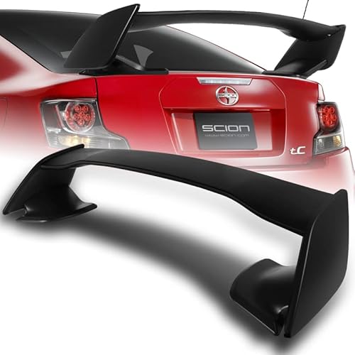 DriftX Performance, Rear Trunk Spoiler Wing fit for Compatible with 2011-2016 Scion tC Unpainted Black ABS Plastic Rear Trunk Spoiler Wing