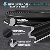 Bantie New Upgraded 40FT Kerf V-Shaped Weather Stripping Door Seal Soundproof Weather Strips Door Seal Strip for Door Frame Exterior Door Weather Stripping (40FT,Black,4 Gaskets)