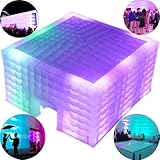 SAYOK Large LED Inflatable Marquee Inflatable Air Cube Tent House with Blower/Inflatable Lighting Tent for Party Event Exhibition Show Advertising Business/Private Use(26.25 x 26.25 x16.5ft)