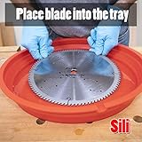 Sili Deluxe Saw Blade Cleaning Kit Includes The Sili Saw Blade Cleaning Tray with Trend CLEAN/500 Tool Cleaner in an 18 Ounce Spray Bottle and The Fulton 3 Piece Assorted Wire Brush Set