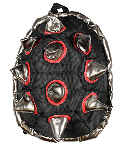 BioDomes Spiked Black-Red Turtle Shell Backpack