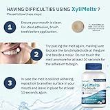 OraCoat XyliMelts Dry Mouth Relief Moisturizing Stick-On-Melts w/Xylitol, 100 Count, Slightly Sweet, Helps Stimulates Saliva for Dry Mouth, Non-Acidic