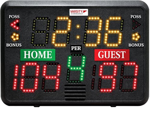 Multisport Indoor Tabletop Scoreboard- Used for Basketball, Volleyball, Wrestling and More