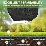 Weed Barrier Landscape Fabric 3x300FT 3.2oz Garden Weed Barrier Fabric Heavy Duty Woven Geotextile Fabric Weed Blocker Fabric Driveway Fabric Ground Cover Weed Barrier Mat Weed Control Fabric