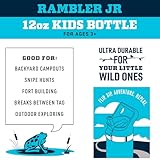 YETI Rambler Jr. 12 oz Kids Bottle, with Straw Cap, Wild Vine Red