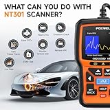 FOXWELL NT301 OBD2 Scanner Live Data Professional Mechanic OBDII Diagnostic Code Reader Tool for Check Engine Light