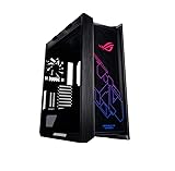 Asus ROG Strix Helios GX601 RGB Mid-Tower Computer Case for up to EATX Motherboards with USB 3.1 Front Panel, Smoked Tempered Glass, Brushed Aluminum and Steel Construction, and Four Case Fans, Black