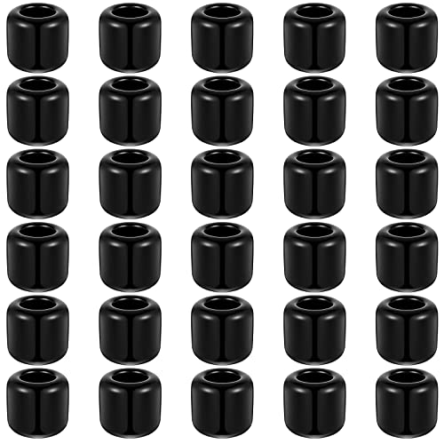 Suclain 20 Pieces 0.7 Inch Chime Candle Holder Black Small Candle Holders Ceramic Candle Holder for Rituals, Spells, Vigil, Altar, Witchcraft, Wiccan Supplies