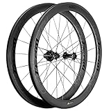 SUPERTEAM Road Bicycle Wheelset 50mm 700c Tubeless Wheels 25mm with Special Braking Line