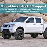 HXSKJMX 2 Pack Hood Shock Compatible with Nissan Frontier/Pathfinder/Navara/Xterra 2004-2018 Lift Struts Supports Gas Charged Shock Lift Support Front Bonnet Excluding Hybrid