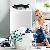 Giantex Portable Washing Machine, Full Automatic Washer and Dryer Combo, with Built-in Pump Drain 8 LBS Capacity Compact Laundry Washer Spin Dryer for Apartment RV Dorm