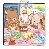 Cozy Friends: Coloring Book for Adults and Teens Featuring Super Cute Animal Characters with Easy and Simple Designs for Relaxation