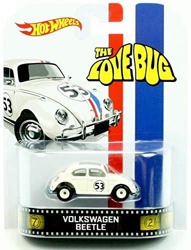 Hot Wheels VOLKSWAGEN BEETLE HERBIE / THE LOVE BUG 2013 Retro Series Die Cast Vehicle