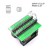 ALLSOCKET SOP16-7.5-1.27 SOP16 Package SOIC16 SO16 SOP16 to DIP16 Programming Adapter Testing,Debug,Validation,Programming Socket 1.27mm Pitch 7.5mm Width(300mil) SOP16(28)-1.27 OTS16(28)-1.27-04