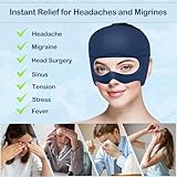 Migraine Relief Cap - Gel Headache Relief Cap 2pc/Set, Migraine Mask, Cooling and Hot Therapy Use- Best Migraine Relief Products