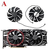 Coolerage DC12V 0.55A 87mm PLD09220S12H GPU Cooling Fan for EVGA RTX 2080 Ti 2060 2070 Super XC Ultra Gaming Graphics Card Cooler (Fan AB(1 Pair))