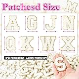 Self-Adhesive Chenille Letters Patches: NICEVINYL 104PCS White Iron on Preppy Letter Patches Stickers for Clothing Backpacks Embroidered Applique Initial Patch