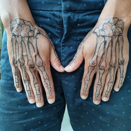 Skeleton Bones Hands Temporary Tattoo - Coco Hands Tattoo