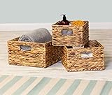 Honey-Can-Do STO-02882 Nesting Banana Leaf Baskets, Multisize, 3-Pack,Natural