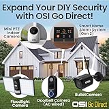 OSI Alarm System for Home Security (Gen 2)11 piece. DIY, Touch Screen, Motion Detection, Contact sensors, Wireless Siren, Remotes, Phone App, Compatible with Alexa, Continuous Updates,NO Monthly Fees