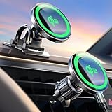LISEN for Qi2 15W MagSafe Car Mount Charger,Super Fast Magnetic Wireless Car Charger for iPhone 16 Pro Max Accessories，Qi2 MagSafe Charger Fits iPhone 16 15 14 13 12,Samsung with MagSafe Case
