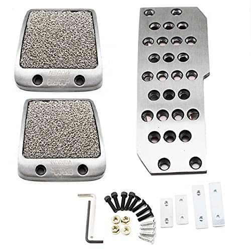 Q1-TECH, Nonslip Car Foot Rest Fuel Brake MT Pedals Accessories Manual M/T Compatible with Honda Accord S2000 Civic Del Sol Fit RSX NSX Mugen JDM