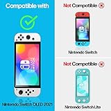 Power Theory Designed for Nintendo Switch OLED 7" Screen Protector Tempered Glass [9H Hardness], Easy Install Kit, 99% HD Bubble Free Clear, Case Friendly, Anti-Scratch, 2 Pack