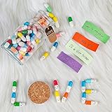 Capsule Letters Message in a Bottle -101pcs Love Pills Gifts for Boyfriend and Girlfriend Wife Friends. (Mixed Color 101PCS)