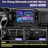 Cidava 13.1 Inch Car Radio for Chevrolet Silverado and GMC Sierra 2014-2018, Android 13 Qualcomm Car Stereo for GMC, Tesla Style Screen Head Unit Replacement with Carplay, Android Auto, Fast Boot