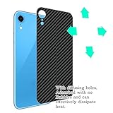 [2 Pack] Synvy Back Protector Film, compatible with HUAWEI Y9s Black Carbon Guard Skin [ Not Tempered Glass Screen Protectors ]