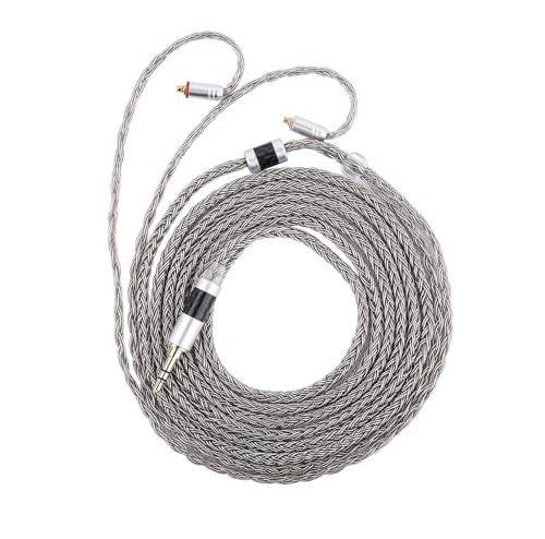 Linsoul Tripowin Zonie IEM Cable, 2m Long Earbud Cord, 16 Core Silver Plated Earphone Cable, in Ear Monitor Wire for Audiophile Musician (MMCX)