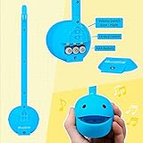 Otamatone Black + Blue Electronic Musical Instrument Portable Synthesizer Collector's Set Deluxe + Regular 2 Pc Set