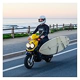 MBB Moped Surfboard Racks, by Moved By Bikes, Compatible with Mopeds or Electric Bikes with Tubular Cargo Racks, Longboards Shortboards SUP