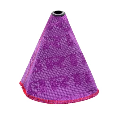 Sylvil Car Shift Knob Dust Cover, Shift Boot Cover, Hyper Fabric Manual/Automatic Shifter Shift Boot Cover, Gear Shift Knob Cover for Protection & Decor (Purple)