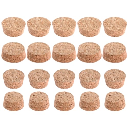 10 Pcs Tapered Cork Plugs, 1.5 to 1.9 Inch Diameter Cork Lids 2 Sizes Large Wooden Stoppers for Bar, Restaurant, Wine and Beer Making Craft, Jars, DIY Crafts, Bottles Ornaments