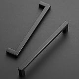 Ravinte 20 Pack 7-1/2 Inch Kitchen Square Cabinet Handles Matte Black Cabinet Pulls Black Drawer Pulls Kitchen Cabinet Hardware Kitchen Handles for Cabinets Cupboard Handles Drawer Handles