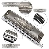 East top Harmonica, Forerunner Chromatic Harmonica C Key 12-Hole 48 Tones Chromatic Mouth Organ Harmonica for Adults, Chromatic Harmonica Key of C for Beginners and Students