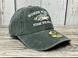 Enodtter Women Want Me Fish Fear Me Hat Trout, Fishing Gifts, Embroidered Army Green Baseball Cap for Men, Adjustable Cotton Dad Hat