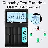 IMREN 18650 Capacity Tester,18650 Battery Charger with Discharge & Testing Function, 21700 Battery Charger with LCD Screen Display Capacity Suit for 18650 21700 20700 1.2V Ni-MH/Ni-CD LiFePO4 Battery