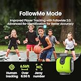 XbotGo Chameleon AI Powered Sports Action Camera, Sports Gimbal Tracking System with Team and Player Tracking, COMS 4K Video, 360° Rotation, 120° FOV, Live Streaming (Lemon Green)