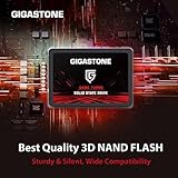 Gigastone SATA SSD 128GB (3-Pack) 2.5 inch SSD 520MB/s Upgrade Laptop PC Memory and Storage PS4 HDD Replacement 2.5" Internal Solid State Hard Drives SATA III SLC Cache 3D NAND Game Turbo Performance