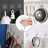 Antimbee All-Purpose Large Adhesive Hooks, 20-Pack Wreath Hangers, Heavy Duty Hooks 37 lb(Max), Adhesive Wall Hanger fit Home, Bathroom, Kitchen, Office and Outdoor