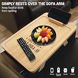 Bring Me A Beer Couch Arm Tray - Birthday Gifts for Men - Father 's Day Gifts for Dad Husband Grandpa Papa - Retirement Gifts for Men - Funny Dad Gifts - Gifts for Him, Husband Gifts from Wife