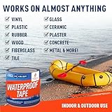 Firebelly Outfitters Heavy Duty Waterproof Tape for Leaks – All-Weather Sealant for Outdoor & Indoor Repairs – Marine Grade, Weatherproof, Strong Adhesive for Pools, Roofs, Plumbing, and More (Clear)