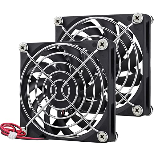 GDSTIME 80mm 12V Fan Dual Ball Bearings 80mm x 80mm x 10mm Brushless Computer Cooling Fan