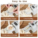 YLNANMI Dumpling Maker，Electric Dumpling Maker Machine for Kitchen,Make Beautiful Dumplings,Adjustable & Easy to Operate Rapid Forming Dumpling Mold-For Home Kitchen Pastry Making(Green)