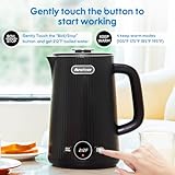 Arofeer Electric Kettle Temperature Control, 1200W Hot Water Kettle Electric with 304 Stainless Steel, Keep Warm,Auto Shut Off,1.7L Electric Tea Kettle for Coffee,Tea-Black