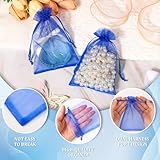 Hopttreely 100pcs Organza Bags with Drawstring, 4 x 4.72 inch Little Mesh Gift Pouches Mini Candy Bags for Small Presents Jewelry Earrings