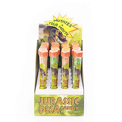 Jurassic Dinosaur DNA Rocks Candy Test Tubes: 24-Count Box