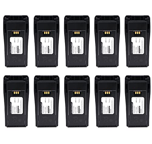 TAKOCI (10 Pack) Replacement Battery for Motorola CP200D CP200 CP200XLS CP150 CP140 CP160 CP170 CP180 NNTN4496 A AR NTN4497 AR 2680mAh 7.4V